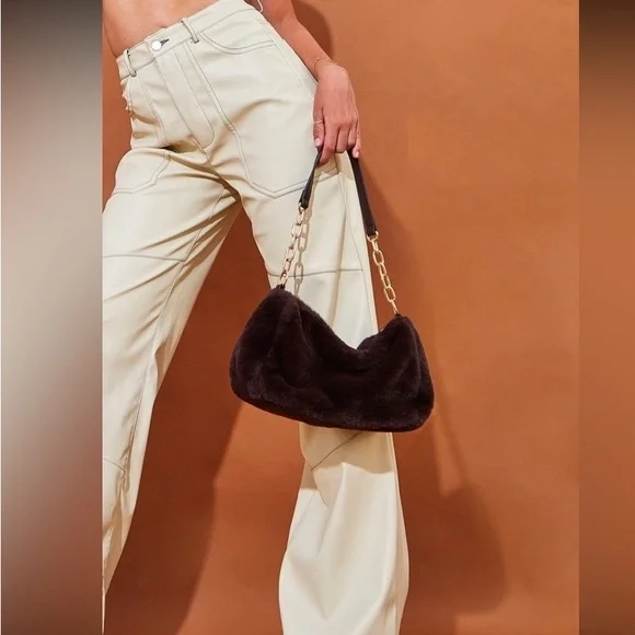 Women's Cream Wide-Leg Pants - Picture 3 of 4